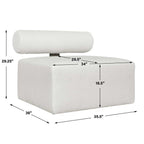 Bolster Back Outdoor Sofa, Armless