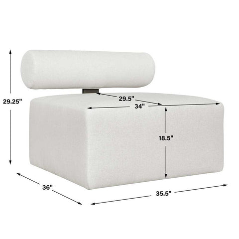 Bolster Back Outdoor Sofa, Armless