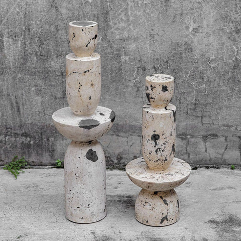 Nouveau Tower Outdoor Sculptures, S/2