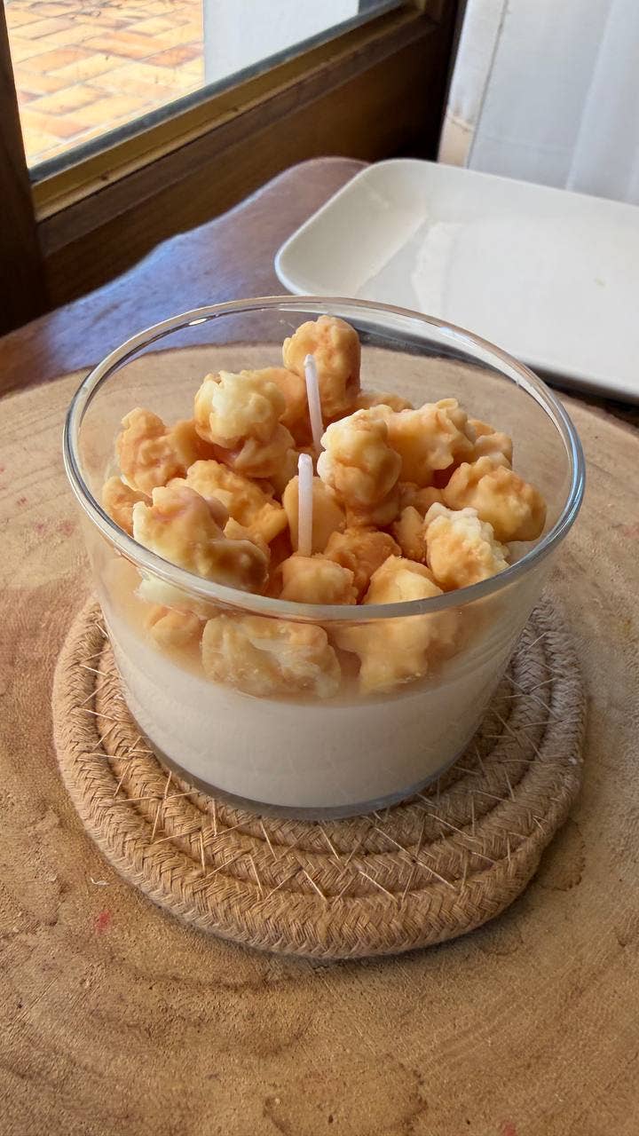 Popcorn Candle | Scented Food Candle: Salted caramel
