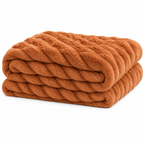 Luxe Double-Layer Faux Fur Throw Blanket – 50" x 60": Pink