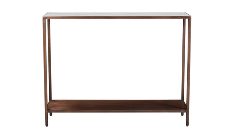 Bottego Console Table Antique Copper