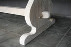 Baroque Style Teak Table – Reclaimed Weathered Teak