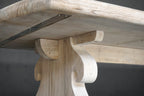 Baroque Style Teak Table – Reclaimed Weathered Teak