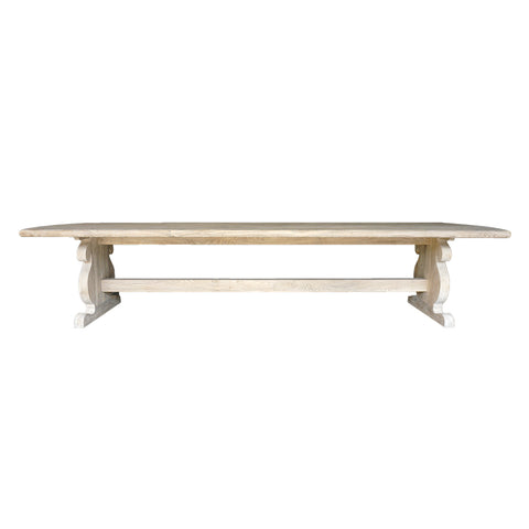 Baroque Style Teak Table – Reclaimed Weathered Teak
