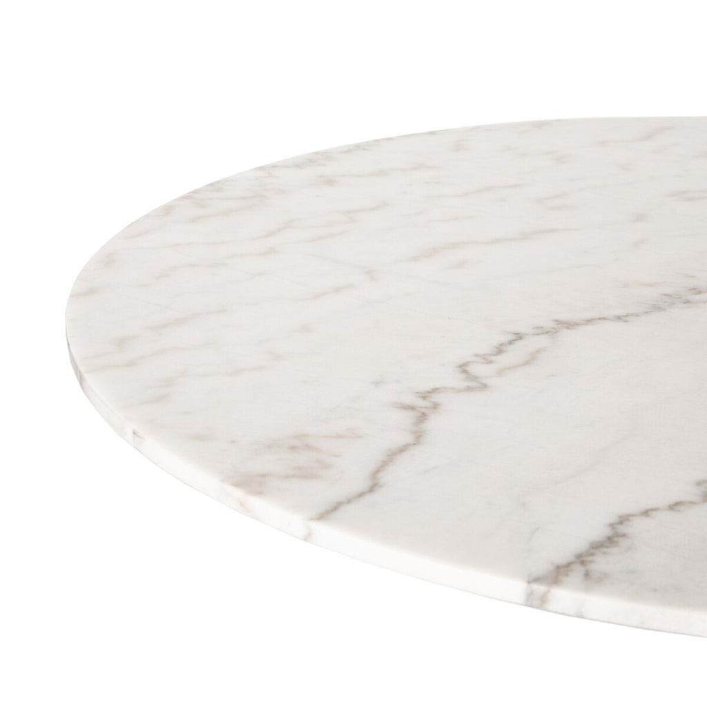 Powell Dining Table-White Marble