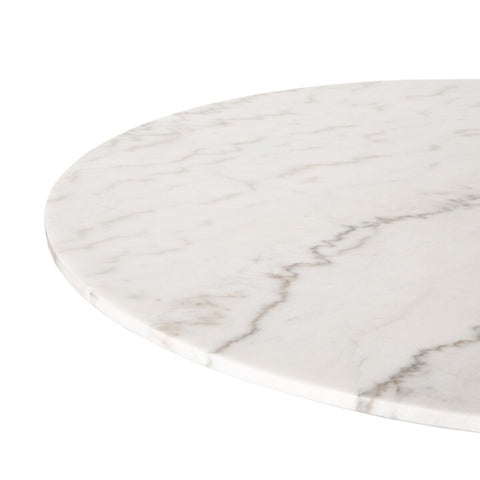 Powell Dining Table-White Marble