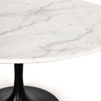 Powell Dining Table-White Marble