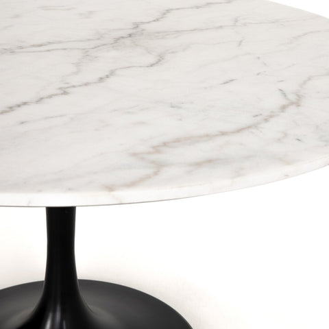 Powell Dining Table-White Marble