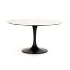 Powell Dining Table-White Marble