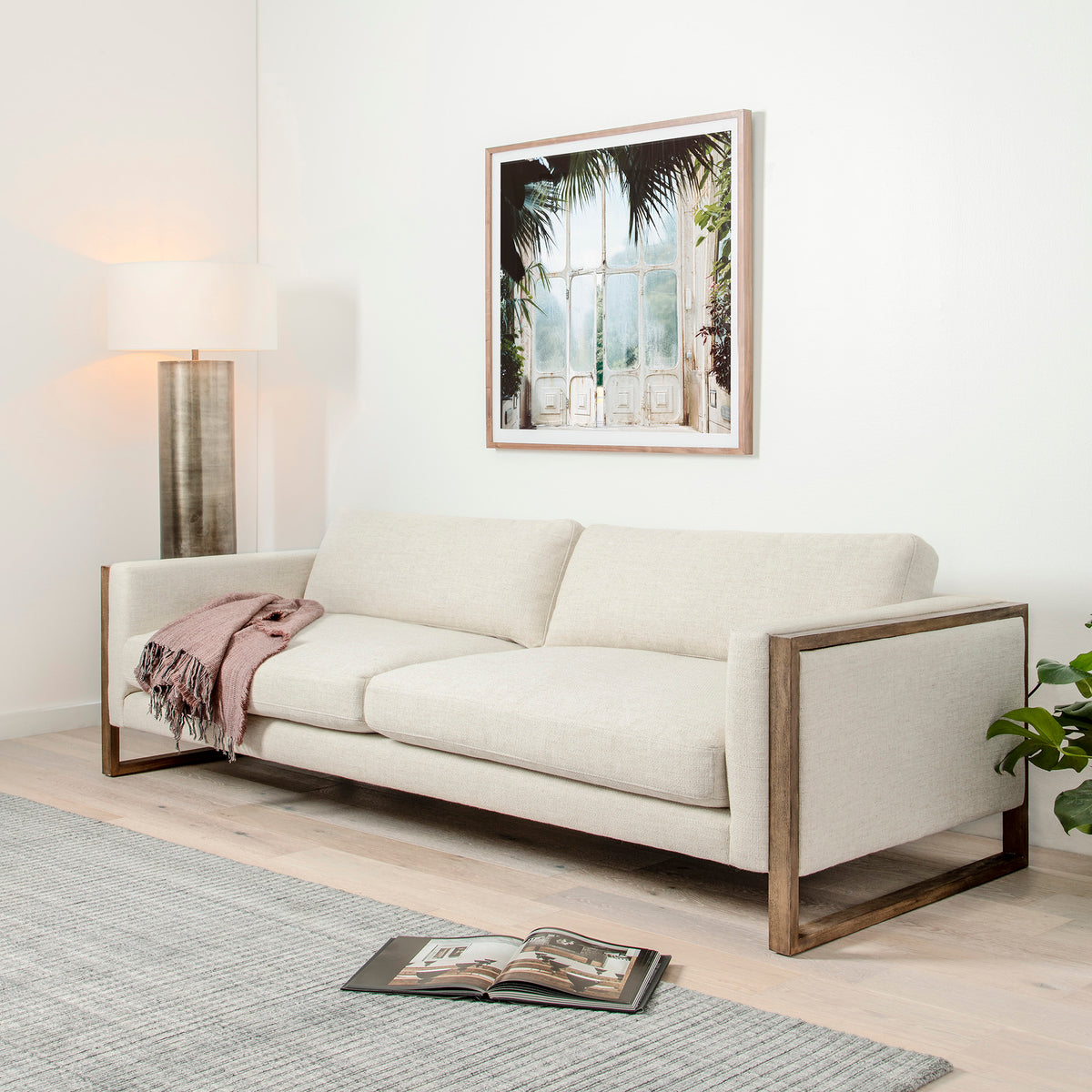 Otis Sofa - 97" - Thames Cream - Hedi's Furniture