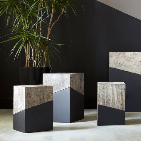 Geometry Stool Gray Stone - Hedi's Furniture