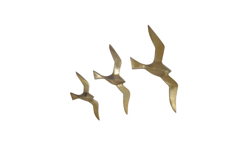 Marley Birds Wall Art Gold Set Of 3