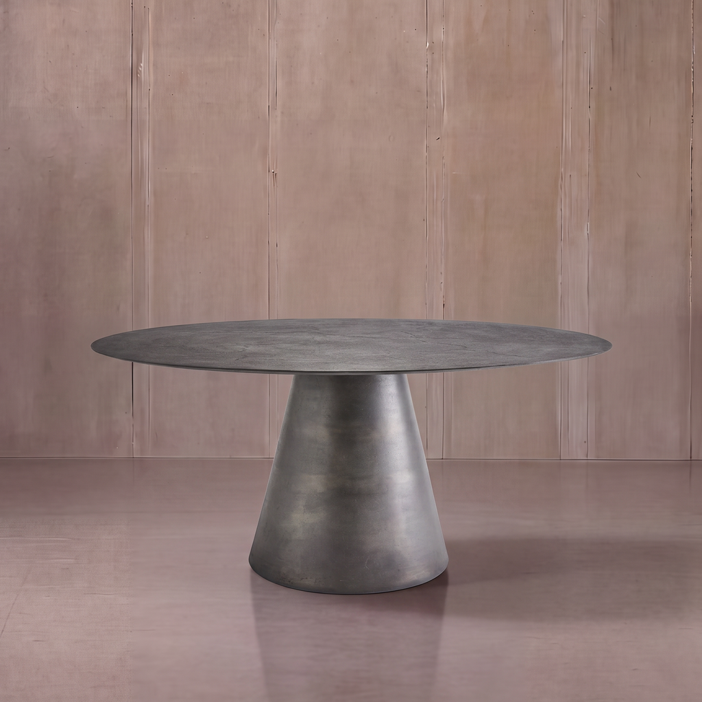 APEX DINING TABLE-BLACKENED FINISH