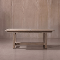 Coastal Teak Dining Table with Leaf Extension
