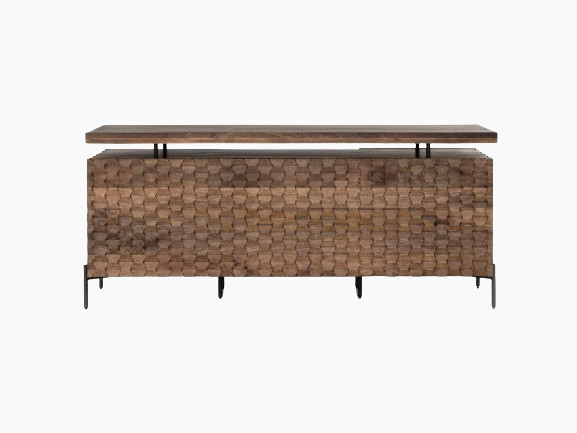 RAFFAEL DESK-ANTIQUE BROWN - Hedi's Furniture