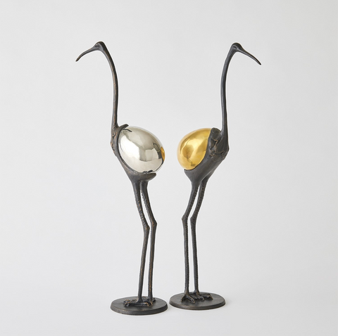PRECIOUS EGG SCULPTURE-BRASS