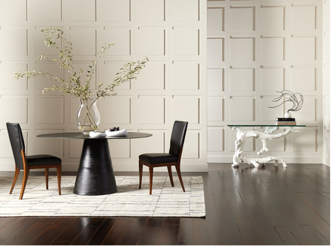 APEX DINING TABLE-BLACKENED FINISH