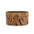 Rhea Teak Wood 32" Round Coffee Table