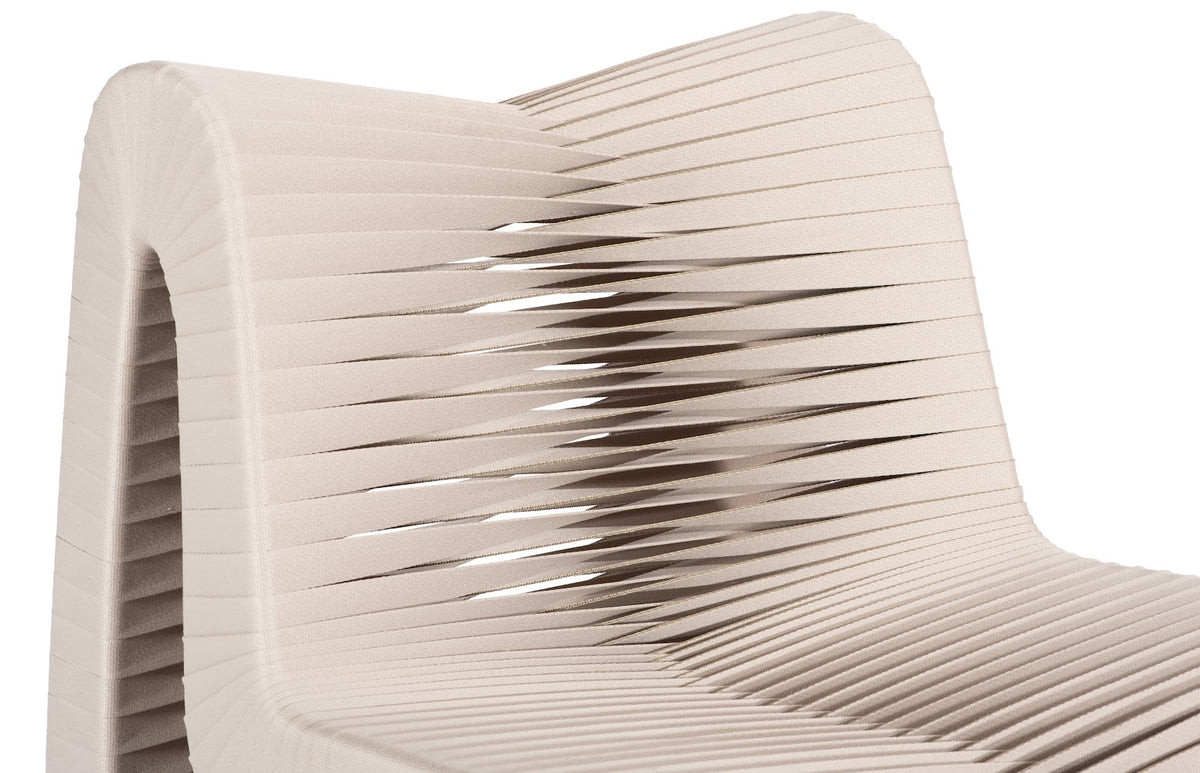 Seat Belt Rocking Chair, Beige - Hedi's Furniture