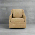 Kara Leather Swivel Glider Chair