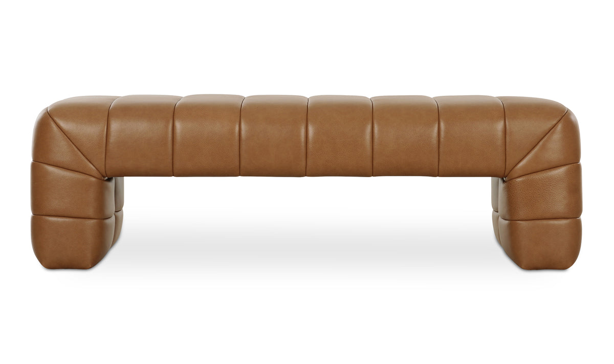 Verity Bench Tan Leather