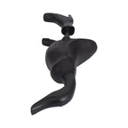 Bamboo Wood Duck in Rainboots Figurine - Black, 20 in.