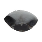 Decorative Vase - Black Metal Organic Edge Chipped, 14 in.