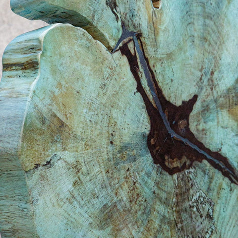 Bahati Wood Sculpture, Blue