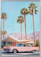 "California Vintage Car" Wall Art by Melloi Art Prints: Wrapped Canvas / 48"H x 36 "W