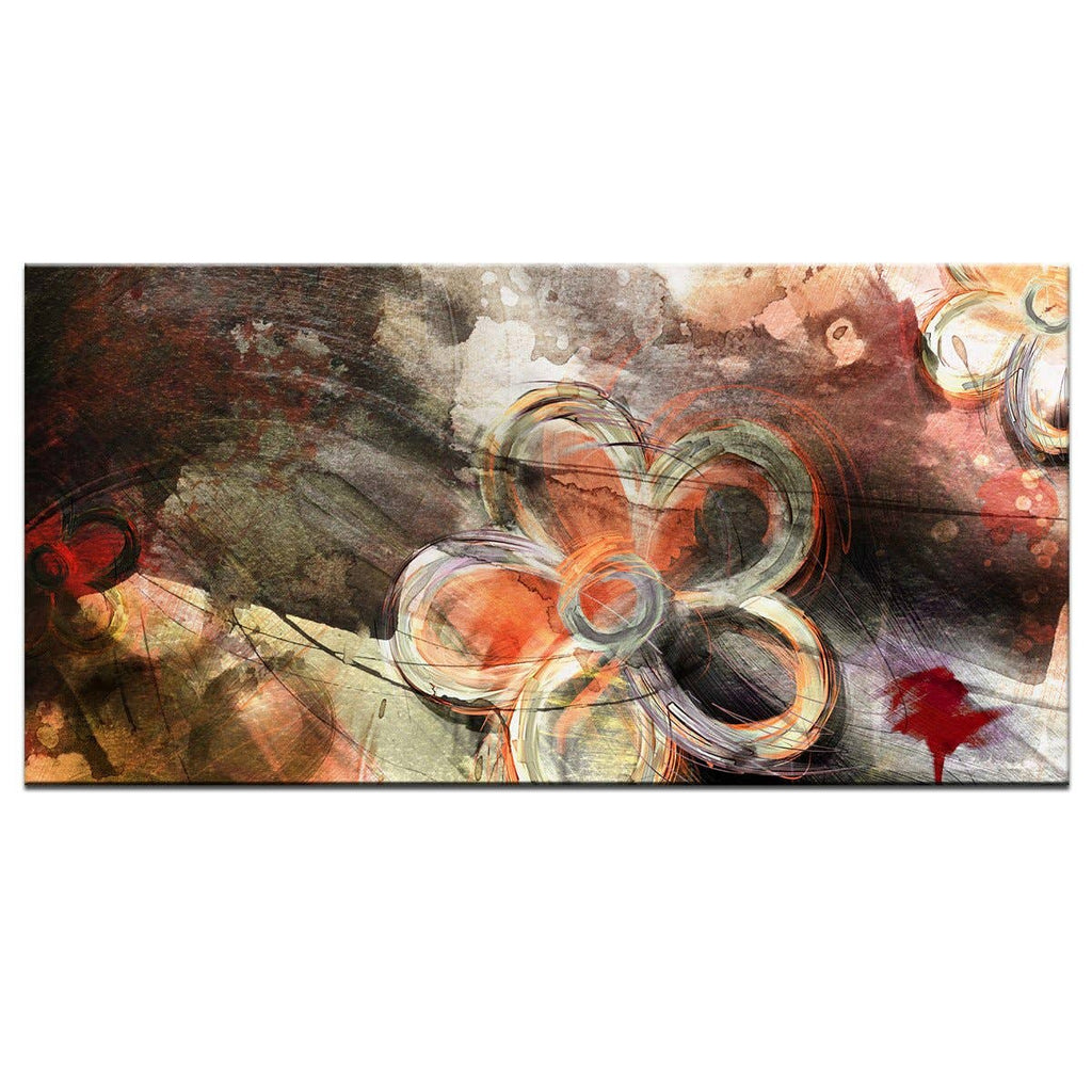 Painted Petals XV' Canvas Wall Art: 30 inches High x 12 inches Wide x 5 Panels