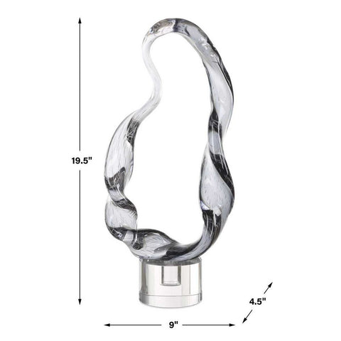 Luminous Twist Sculpture