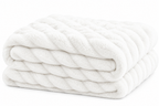 Luxe Double-Layer Faux Fur Throw Blanket – 50" x 60": Pink