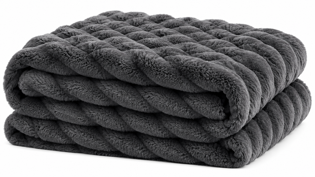 Luxe Double-Layer Faux Fur Throw Blanket – 50" x 60": Pink