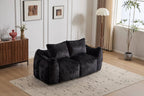 2-Seat Giant Faux Fur Bean Bag Couch ( 6 Colors) No Assembly: White