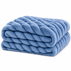 Luxe Double-Layer Faux Fur Throw Blanket – 50" x 60": Pink
