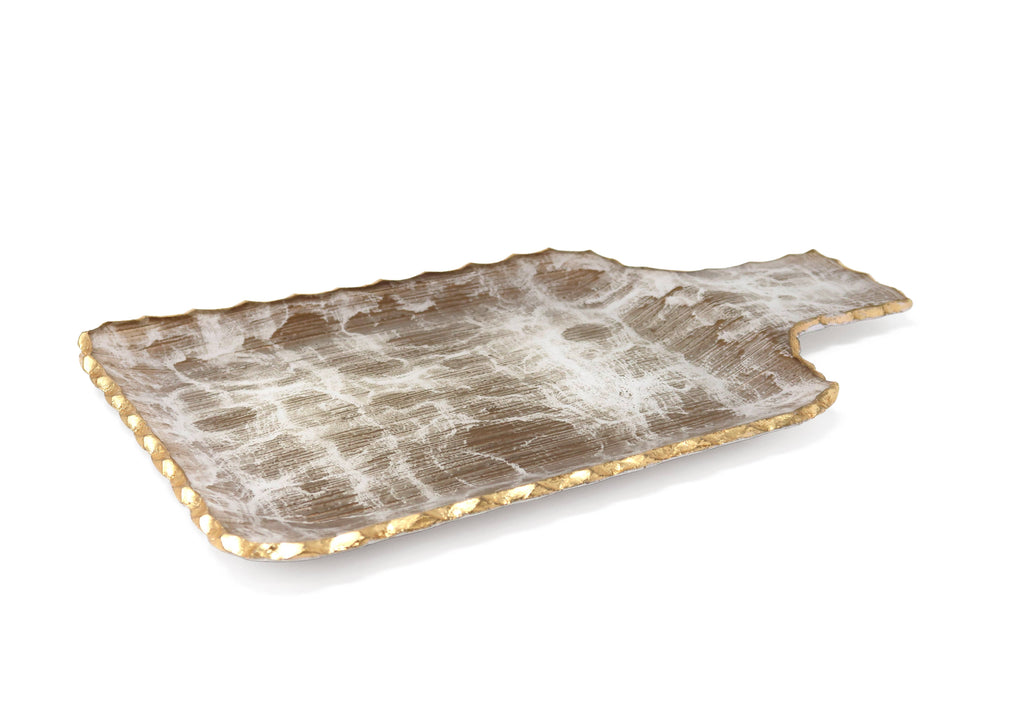 Gold Brushed Tray: Small