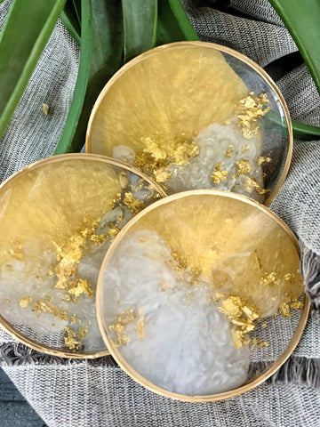 Perfectly Round Coasters: Copper