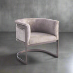 REGAN BARREL LEATHER CHAIR