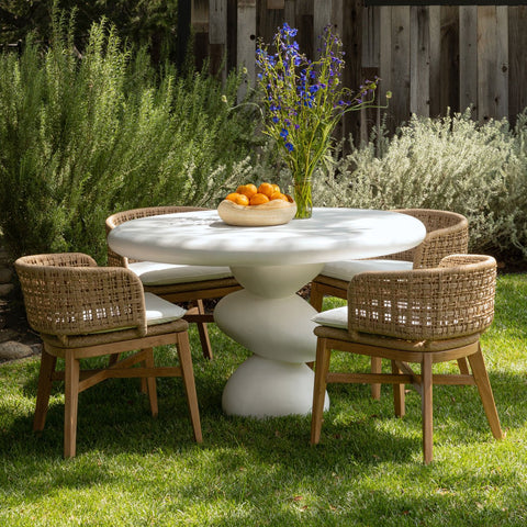 Serenade Outdoor Dining Table DOV26090-WHIT