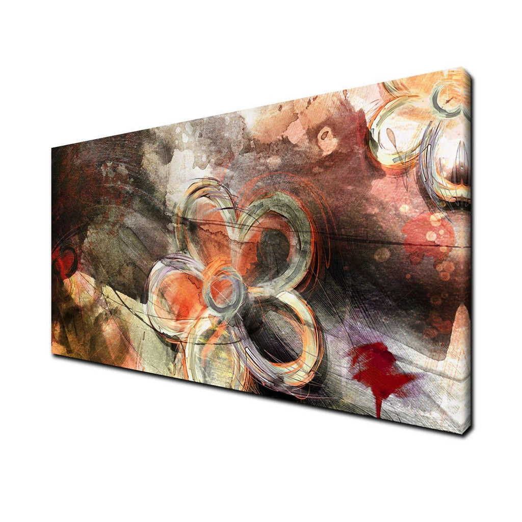 Painted Petals XV' Canvas Wall Art: 30 inches High x 12 inches Wide x 5 Panels