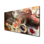 Painted Petals XV' Canvas Wall Art: 30 inches High x 12 inches Wide x 5 Panels