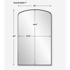 Tordera Arch Mirror, Black