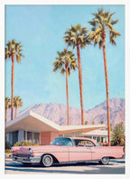 "California Vintage Car" Wall Art by Melloi Art Prints: Wrapped Canvas / 48"H x 36 "W