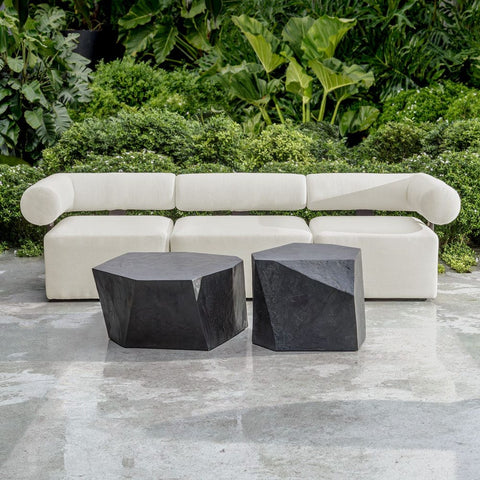 Bolster Back Outdoor Sofa, Corner