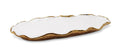 Tray New Bone China- Gold Scalloped Edge