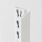 48"W 5-Tier Heavy Duty Storage Rack for Industrial, 1Pack: White