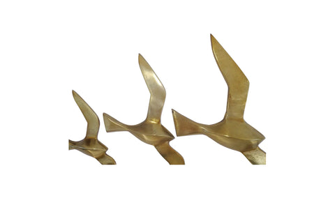 Marley Birds Wall Art Gold Set Of 3