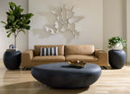 River Stone Coffee Table, Charcoal Stone, Extra Large