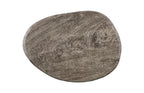 Skipping Stone Coffee Table, Brown Stone, Forged Legs